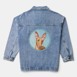 Pharaoh Hound Painting - Niedliche Original Hunde  Jeansjacke