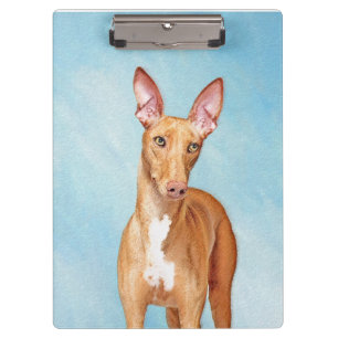 Pharaoh Hound Painting - Niedliche Original Hunde Klemmbrett
