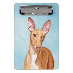 Pharaoh Hound Painting - Niedliche Original Hunde  Mini Klemmbrett