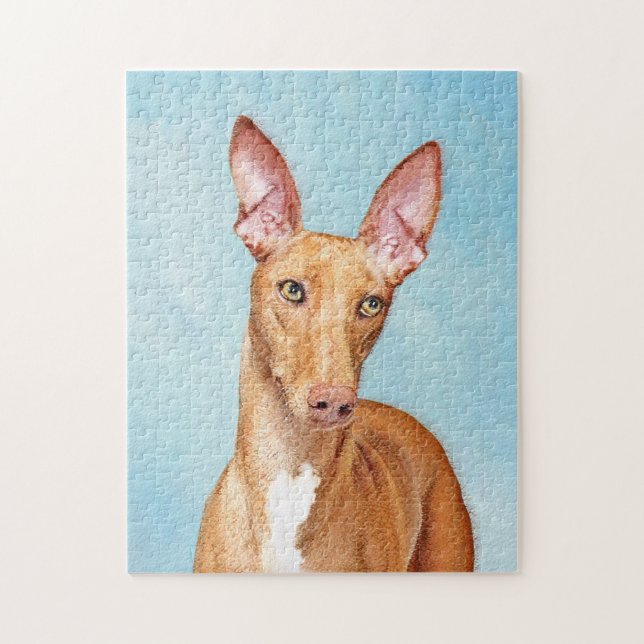 Pharaoh Hound Painting - Niedliche Original Hunde  Puzzle (Vertikal)