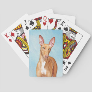 Pharaoh Hound Painting - Niedliche Original Hunde  Spielkarten