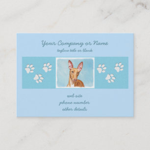 Pharaoh Hound Painting - Niedliche Original Hunde  Visitenkarte