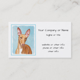 Pharaoh Hound Painting - Niedliche Original Hunde  Visitenkarte