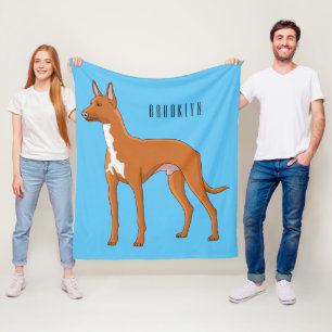 Pharaoh-Hund-Cartoon Fleecedecke
