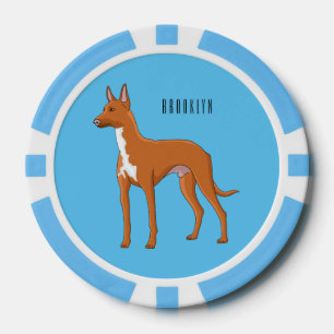 Pharaoh-Hund-Cartoon Pokerchips