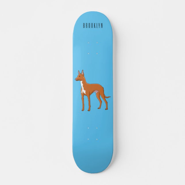 Pharaoh-Hund-Cartoon Skateboard (Vorne)