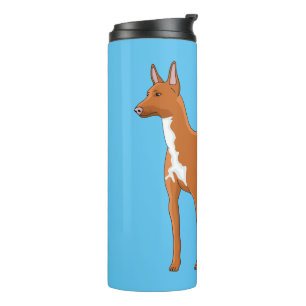 Pharaoh-Hund-Cartoon Thermosbecher
