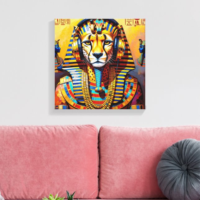 PHARAOH TUT-CHEPARD 2 LEINWANDDRUCK (Insitu (Wohnzimmer))