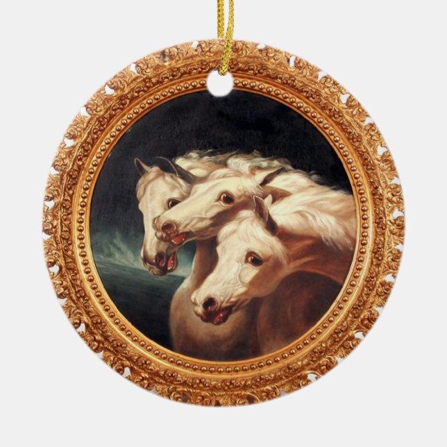 Pharaoh's Chariot Pferde Keramikornament (Vorne)