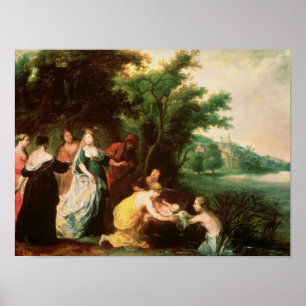 Pharaoh's Daughter Discovering Moses Poster
