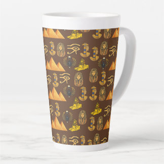 Pharaoh's Legacy: Antique Egyptian Patterns Milchtasse