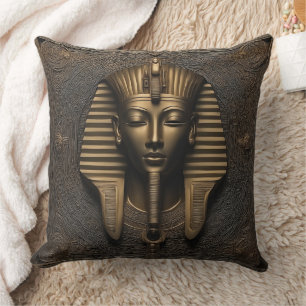 Pharaoh's Luxe: Kupfer & Gold Elegance Kissen