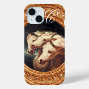Pharaoh's White Chariot Horses Monogram Case-Mate iPhone Hülle