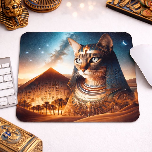 Pharaonenkatze der Wüste Mousepad (Von Creator hochgeladen)