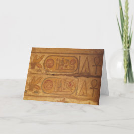 Pharaonische Hieroglyphen, Bild Karnak Tempel Karte