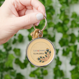 Pharaonisches Ziererbe auf Papyrus Hochzeit Schlüsselanhänger