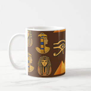 Pharao's Legacy: Antike ägyptische Muster Kaffeetasse