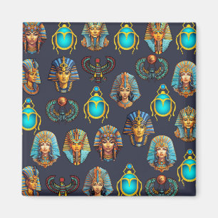"Pharao's Legacy: Antike ägyptische Muster Magnet