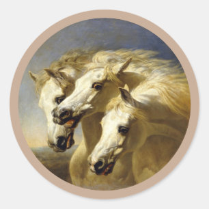 Pharao's Pferde Round Stickers