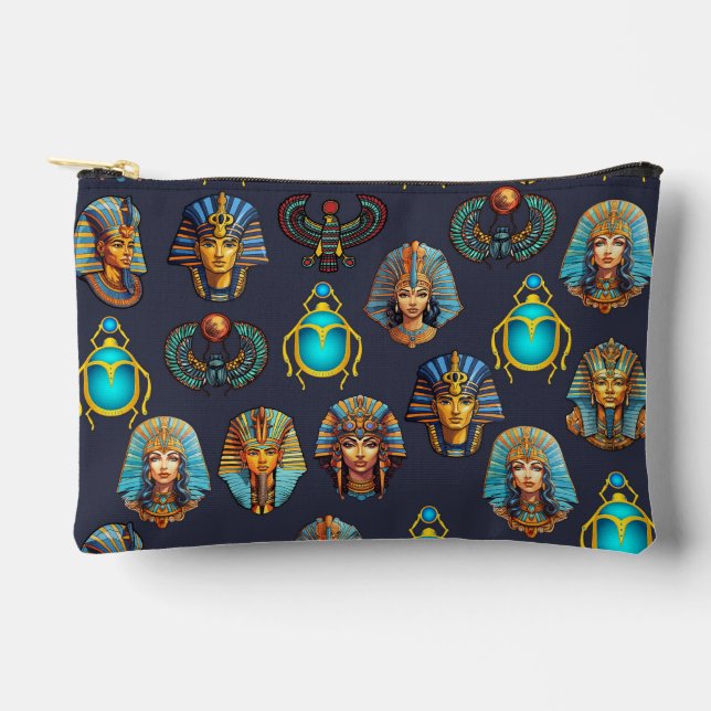 Pharaos Vermächtnis: Antike ägyptische Muster  Zubehörtasche (Vorderseite)