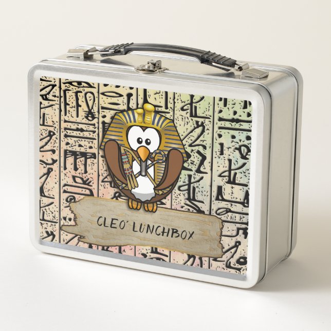 Pharaowl - Metalldose Metall Lunch Box (Vorderseite)