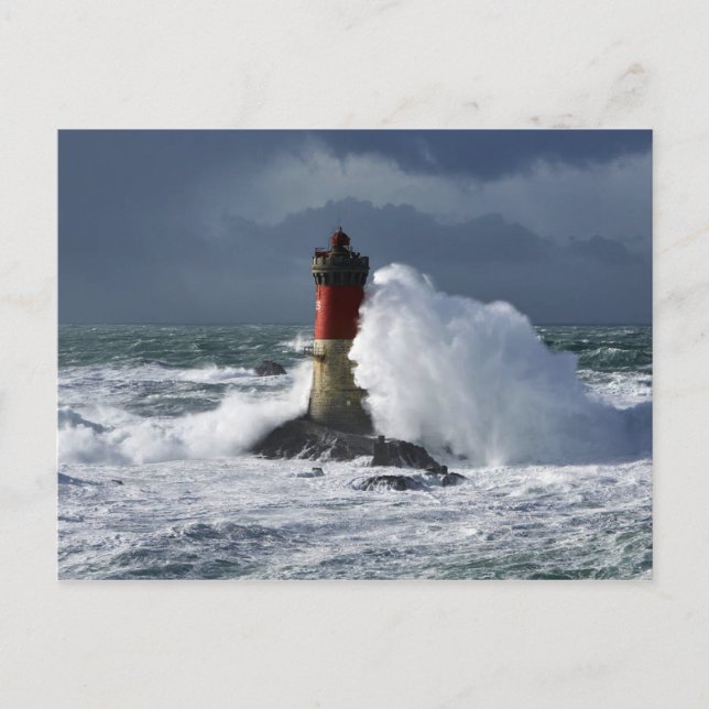 Phare des Pierres Noires Finistère Frankreich Postkarte (Vorderseite)