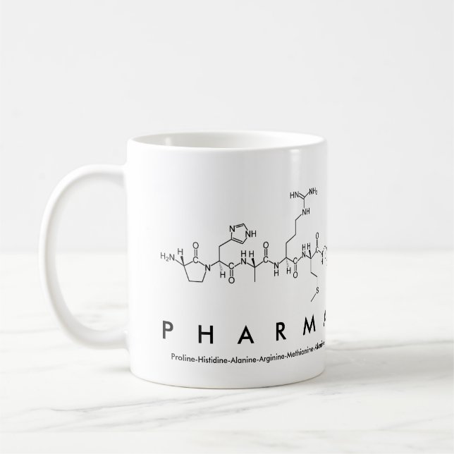 Pharma Peptid-Wort-Tasse Kaffeetasse (Links)