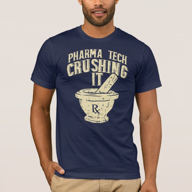 Pharma Tech briushing It Chemist Novelty Gift T-Shirt (Vorderseite)