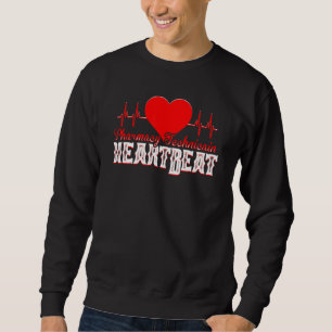 Pharma Tech Pharmacy Technique Heartbeat Sweatshirt