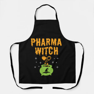 Pharma Witch Pharmacist Halloween Pharmacy Tech Schürze
