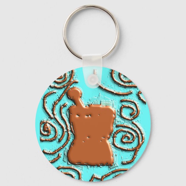 PHARMACIST Pestle & Mortar Design Geschenke Schlüsselanhänger (Vorderseite)