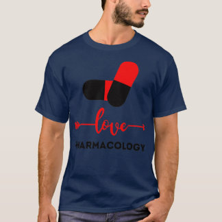 Pharmacology Lover black and red legal drug dealer T-Shirt