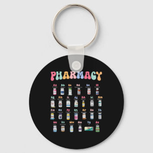Pharmacy Alphabet Doktor der Pharmacy Tech Medicin Schlüsselanhänger