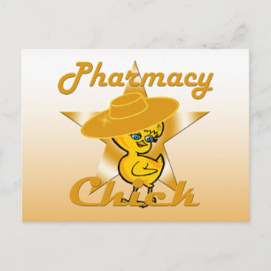 Pharmacy Chick #10 Postkarte