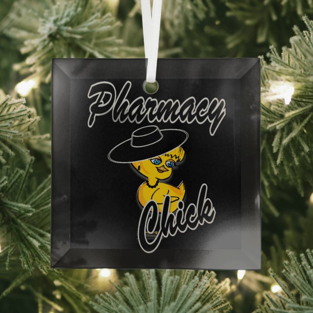 Pharmacy Chick #4 Ornament Aus Glas (Insitu)