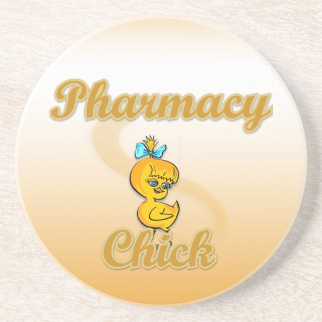 Pharmacy Chick Getränkeuntersetzer (Vorne)