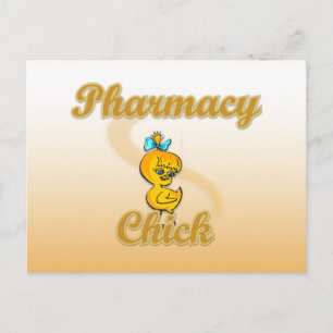 Pharmacy Chick Postkarte