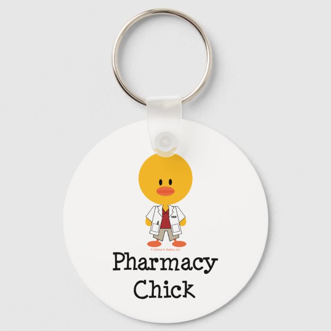 Pharmacy Chick Schlüsselanhänger (Vorderseite)