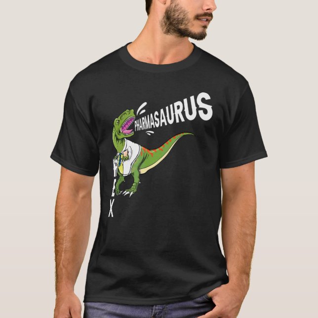Pharmacy Dinosaur Pharma Saurus Rex Pharmasaurus R T-Shirt (Vorderseite)