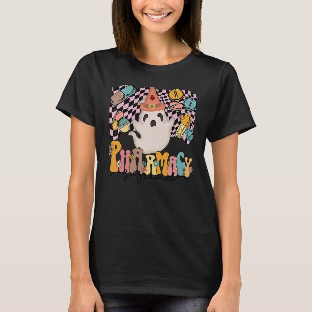 Pharmacy Halloween Pharmacy Squad Niedlich Ghost S T-Shirt (Vorderseite)