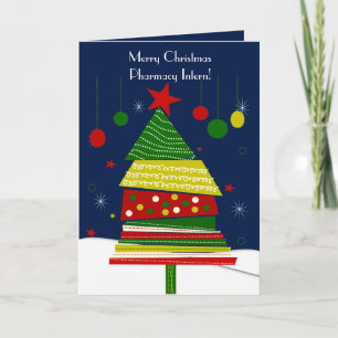 Pharmacy Intern Weihnachtskarten #7 Tree Design Feiertagskarte