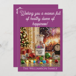 Pharmacy Nurse Medical Christmas New Years Einladung