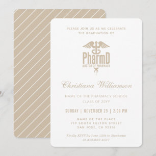 Pharmacy PharmD Pharmacy Abschluss Einladung