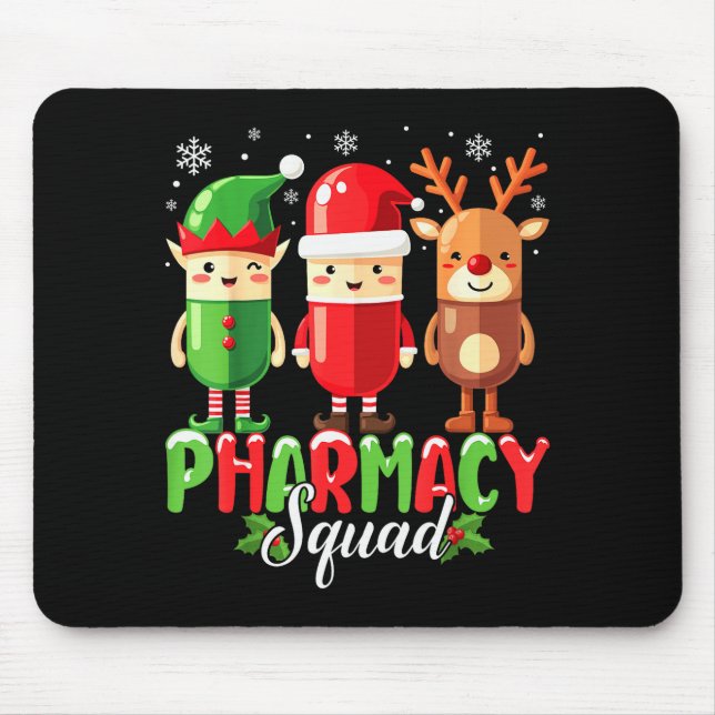 Pharmacy Squad Christmas Costume Funny Lls Pharmac Mousepad (Vorne)