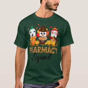 Pharmacy Squad Fall Erntedank Dankend Türkei P T-Shirt