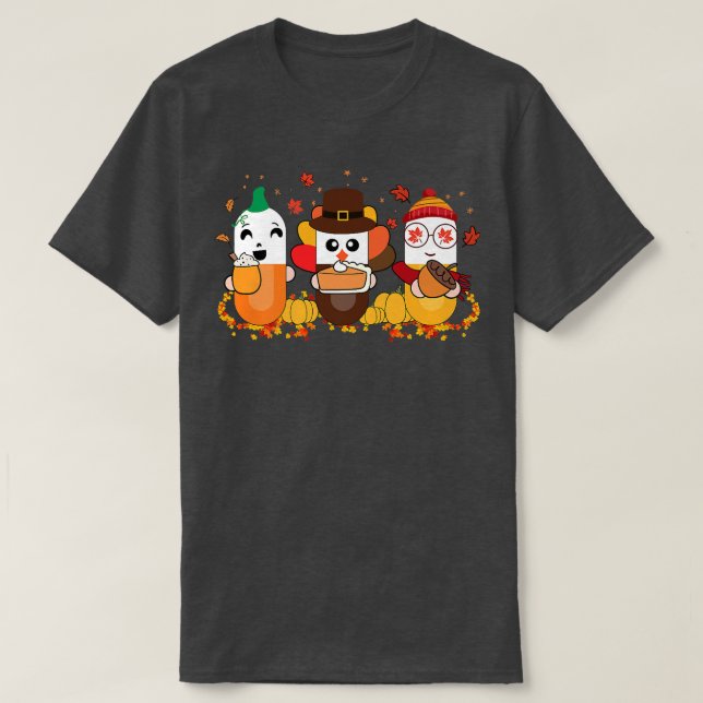 Pharmacy Squad Fall Vibes Autumn Erntedank Phar T-Shirt (Design vorne)