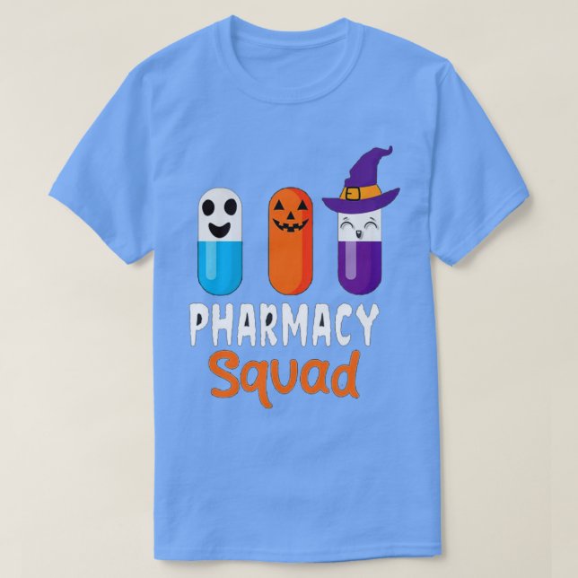 Pharmacy Squad Halloween Pills Costumes T-Shirt (Design vorne)