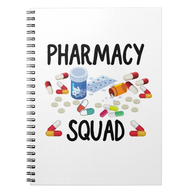 Pharmacy Squad T - Shirt Notizblock (Vorderseite)