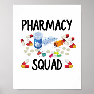 Pharmacy Squad T - Shirt Poster