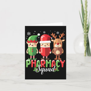 Pharmacy Squad Weihnachtskostüm Funny Pills Pharm Karte